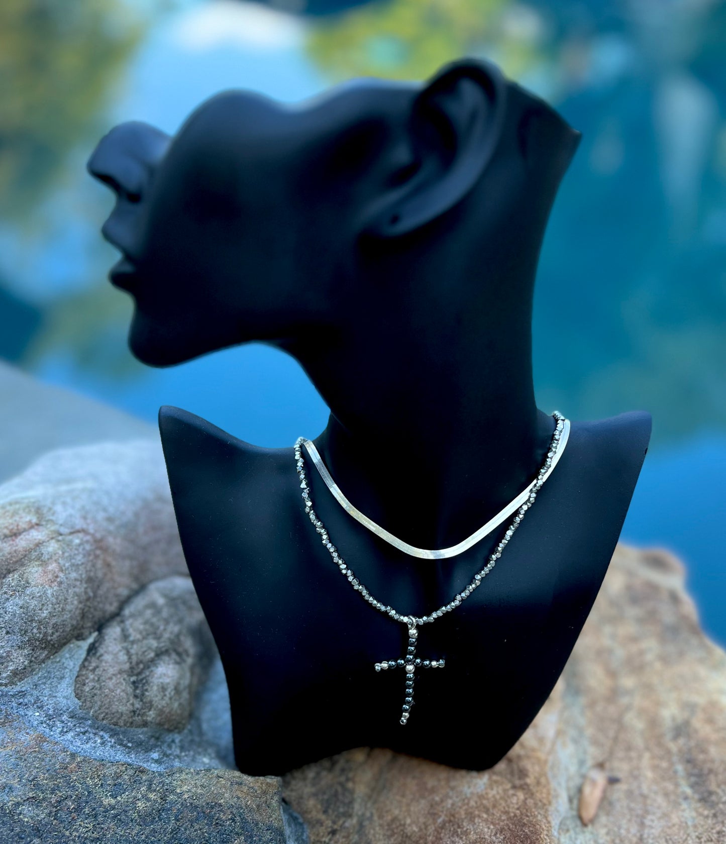 Hematite Cross | Magnetica Necklace